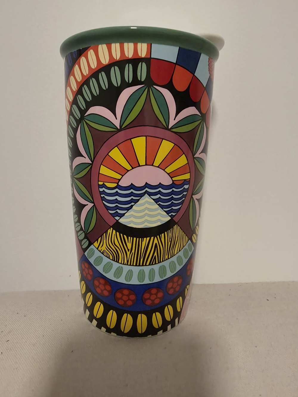 Starbucks Limited Edition ceramic travel tumbler Jessie & Katey 2018